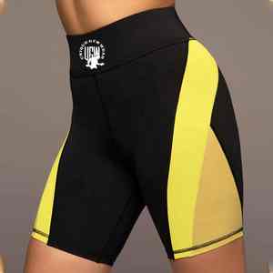 Vêtements de sport UNIQUE, écologiques, anti-rides, respirants, à séchage rapide, shorts de cycliste taille haute, effet push-up, blanc uni, pour femmes - Product Image 4