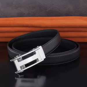 Ceinture en cuir véritable pour homme, décontractée, boucle automatique en alliage, approvisionnement direct d'usine, cuir de vache de haute qualité - Product Image 5