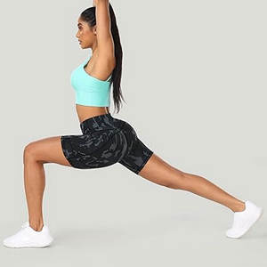 Hot Sale High Waist Pocket <b>Compression</b> Ladies Outdoor Training Sports Running Wear Yoga <b>Shorts</b> for <b>Women</b> with Good Price - Product Image 4