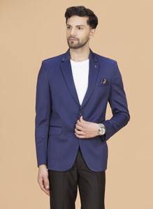 Manteau en laine mélangée bleu pour homme de haute qualité, pour les occasions formelles et décontractées, fabrication OEM disponible au prix d'usine - Product Image 2