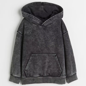 Survêtement vintage délavé à l'acide pour enfants, nouveauté, design personnalisé 100% coton, 2 pièces, survêtement populaire délavé à l'acide pour enfants - Product Image 4