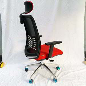 Silla de Oficina Ergonómica Mars-01 HOGVP044, Diseño Contemporáneo con Reposacabezas y Altura Ajustables, Material de Tela PU Plegable - Product Image 4