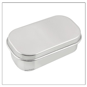 Phong Cách Cổ Điển Nhỏ Thép Không Gỉ Hình Chữ Nhật <span class=keywords><strong>Container</strong></span> Thân Thiện Với Môi Trẻ Em Kim Loại Lưu Trữ Cho Tươi Ins Thực Phẩm Cho Đồ Ăn Nhẹ Các Loại Hạt - Product Image 1