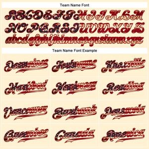 Camiseta de béisbol auténtica con bandera americana 3D roja-Azul marino personalizada - Product Image 4