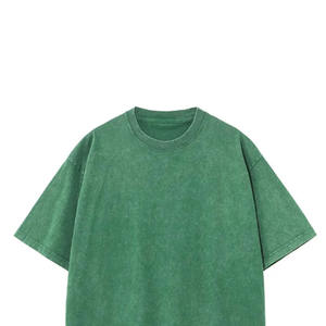 Camiseta de Hombre con Lavado Ácido, Tejido de Poliéster/Algodón, Estilo Urbano Hip Hop, Logotipo Personalizado, Corte Regular, Antiarrugas, Vintage - Product Image 5