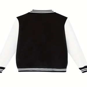 แจ็กเก็ตบอลเบอร์โพลีเอสเตอร์สำหรับผู้ชายปกคอตั้งกระเป๋าข้างถนนไซส์ใหญ่พิเศษสำหรับฤดูใบไม้ร่วง - Product Image 3