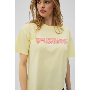 GRIMELANGE MOCHI เสื้อยืดคอกลมพิมพ์ลายผ้าฝ้ายออร์แกนิก 100% สำหรับผู้หญิง - Product Image 6