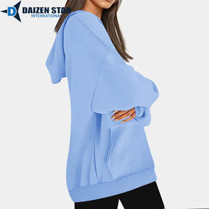 Sudadera con Capucha Ecológica para Mujer, 100% Algodón, Forro Polar, Antiarrugas, Secado Rápido, Transpirable, Bordado 3D, Invierno, Casual, OEM - Product Image 6