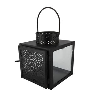 Ron & Lass Quare quantern ITH andle lack olour anganging Lantern Fo Wedding & able OP ececoration uustomized - Product Image 1