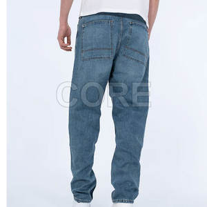 กางเกงยีนส์ของผู้ชายทรงสูงวัยใส่ซักได้พอดีตัวสไตล์ใหม่ - Product Image 2