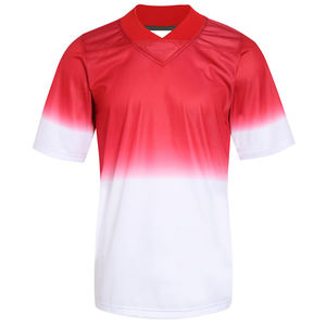 Maillot de football personnalisé de qualité supérieure, design de gradation, avec un petit motif de filet respirant - Product Image 1