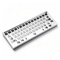 Carcasa de Teclado de Aleación de Aluminio Mecanizada por CNC de Alta Precisión, Personalizada OEM, Placa Base de Teclado Mecánico, Piezas CNC