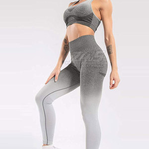 Ensemble de yoga pour femmes en coton 100 % respirant et confortable, motif uni, grande taille, léger, personnalisable, pour usage extérieur, marque privée - Product Image 3