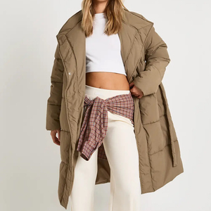 Veste d'hiver matelassée légère et personnalisée pour femmes, coupe-vent, rembourrage long, veste gonflée d'hiver personnalisée pour femmes - Product Image 4