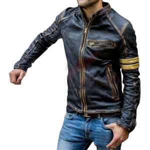 Veste d'hiver en cuir de haute qualité pour hommes au meilleur prix Concevez vos propres vestes de mode en cuir vieilli - Product Image 6