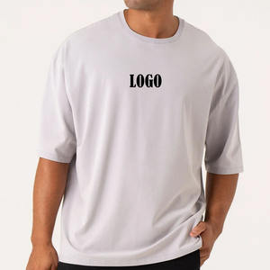 Camiseta personalizada Vintage para hombre Heavyweight 100% algodón de gran tamaño Boxy Fit Drop Shoulder 100-300 Gsm - Product Image 4