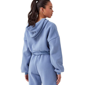 Sudadera con capucha y Top corto personalizado para mujer, sudaderas informales para mujer, Jersey recortado, Sudadera con capucha de gran tamaño para mujer - Product Image 5