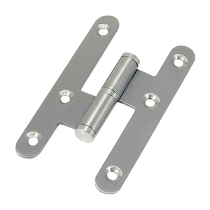 Cerniera in acciaio inox, bordo arrotondato, senza tappo, 100 mm, lato destro. - Product Image 1