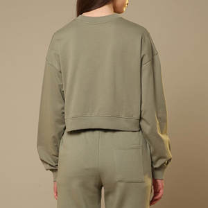 Sudadera de mujer de precio bajo de tela cálida pura, sudadera de manga larga fácil de usar, sudadera de mujer de nuevo Color - Product Image 4