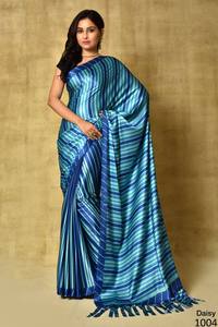 Elegant Heavy Satin Printed Premium Designer Collection Saree Japan Collection de Grootinn para el verano - Product Image 4