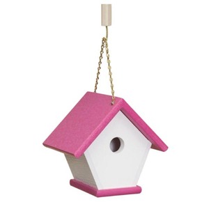 Casa de pájaros de Metal moderna, comedero colgante para pájaros al aire libre, decorativo, duradero, resistente al óxido, diseño elegante para anidar pájaros - Product Image 2