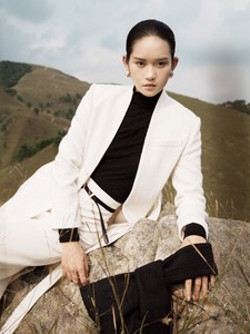 Abrigos largos de gama alta para mujer con cinturón NAAMAH, abrigos hechos a mano, ropa de invierno de lana de Tweed ecológica para mujer, ANT blanca, Vietnam - Product Image 2