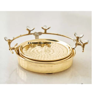 Incrustation en laiton de pierre de marbre de luxe pour la tasse boisson ensemble de dessous de verre en marbre blanc carré rond - Product Image 6