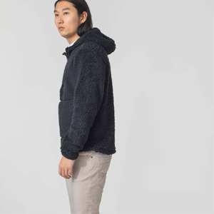 Pull à capuche en polaire pour femmes sweat à capuche Sherpa noir pour l'hiver sweat-shirt à capuche OEM avec logo personnalisé vêtements d'extérieur décontractés pour femmes vente en gros - Product Image 6