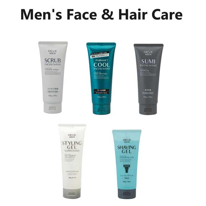 Made In Japan Deve Men's Charcoal Facial Wash Foam 130g Men's Facial