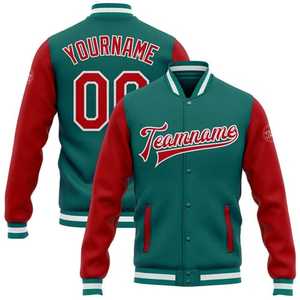 Veste universitaire brodée sur mesure OEM vêtements d'extérieur Letterman en laine et cuir pour le collège ou la mode streetwear - Product Image 5