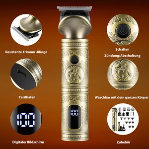 Tondeuses électriques sans fil professionnelles et kits de toilettage pour hommes avec tondeuses nasales pour visage, corps et moustache – Idéal pour offrir - Product Image 5