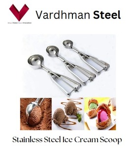 ช้อนตักไอศกรีมทำจากสเตนเลสสตีลตักไอศกรีมช้อนตักไอศกรีมโลหะ - Product Image 5