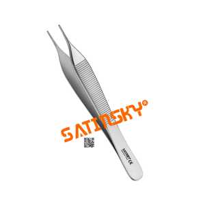 Pinzas Satinsky Thumb Tissue Forceps TC ADSON 12CM, Instrumentos de Microcirugía de Acero Inoxidable AISI 420, Manuales, con Certificación CE y Agarre Ergonómico - Product Image 5