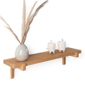 Minimalist wooden <b>shelf</b> <b>wall</b> <b>mounted</b> storage <b>shelves</b> for home hotels living room kitchen bathroom home decor accessories 2024 - Product Image 1