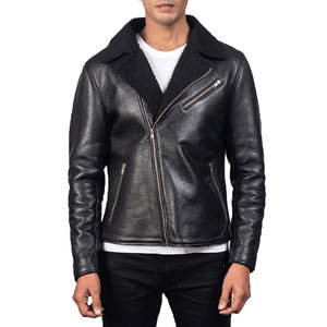 Veste en cuir pour homme Hiver Peau de vache Coupe-vent et respirante Vente en gros Qualité supérieure Fabriqué au Pakistan 2025 - Product Image 3