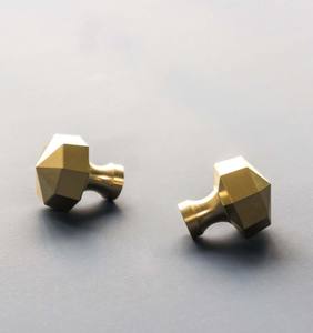 Laiton octogone forme poignée boutons 30mm acier inoxydable tirer armoires pour maison commode porte armoire cuisine chambre tiroirs - Product Image 2