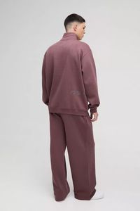 ชุดวอร์มแบบสวมศีรษะมีซิปทรงบ็อกซี่สำหรับผู้ชายชุดวอร์มใส่สบายระบายอากาศได้ดี - Product Image 2