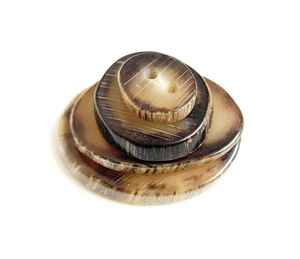 กระดุมเขาควายแฟชั่นสำหรับผู้ชายกระดุมรูปเขาควายหลากสีเหมาะกับกระดุมทุกสี - Product Image 1