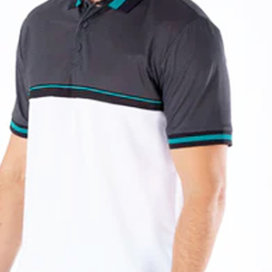 GSM เสื้อยืดโปโล210คอปกเสื้อแขนสั้นผ้าถักลายทางพิมพ์โลโก้ตามสั่ง - Product Image 6