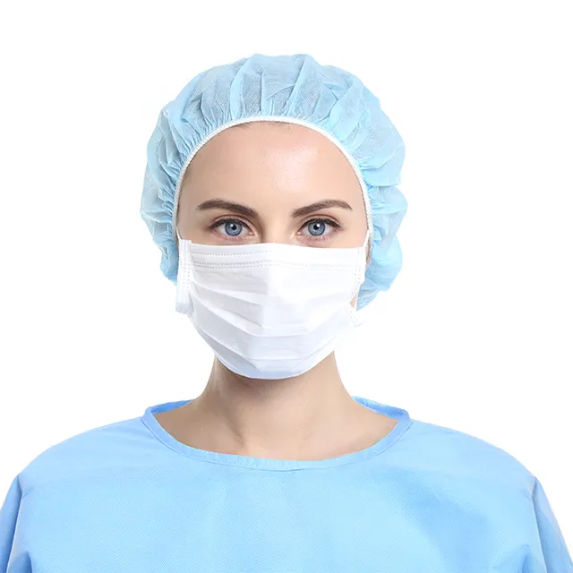 High Quality Disposable Head Cover Non-Woven Medical cap Beautiful Price Export Factory Wholesale medical hat doctor cap