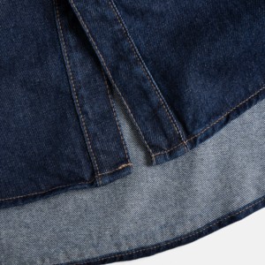 เสื้อเชิ้ตผ้าฝ้าย100% สำหรับผู้ชายเสื้อเชิ้ตซักเอนไซม์กระดุมเม็ดเดียวเสื้อยีนส์ระบายอากาศได้ดีสไตล์เวียดนาม - Product Image 1