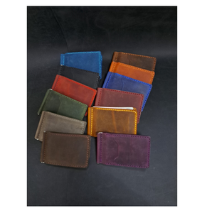 Portefeuille en cuir souple pour hommes fabriqué en Turquie Design coloré avec clip - Product Image 1