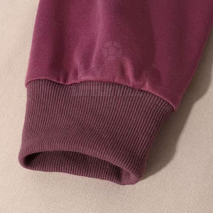 Sweat-shirt léger en polaire polyester/coton uni pour homme, respirant, meilleur prix, vente en gros d'usine, faible MOQ, teinture unie pour l'hiver - Product Image 5