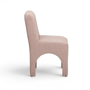 Silla de Comedor Moderna Tapizada en Tela, Silla Lateral Beige para Banquetes, Hoteles y Restaurantes - Product Image 4