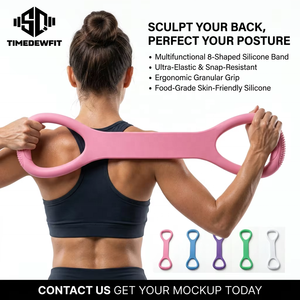 Cuerda de Resistencia Profesional de Silicona en Forma de 8, Alta Elasticidad, Impermeable, para Entrenamiento de Espalda, Yoga y Pilates - Product Image 4