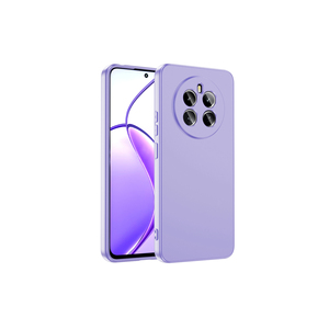 Étui de protection en silicone premium de la série Mara pour Realme 12 Plus et Oppo A3S, matériau TPU anti-traces de doigts, couleur lilas - Product Image 1