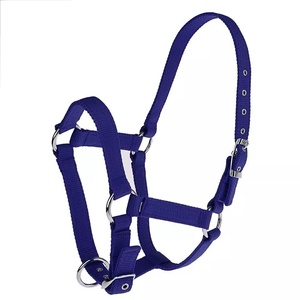 Vente en gros Nylon cheval licou solide réglable confortable collier de tête en vrac cheval Tack Durable équipement d'entraînement équestre usine - Product Image 3