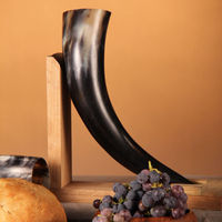 Corne à boire animale bon marché fabriquée à la main | Corne à boire de bière médiévale Viking 100% naturelle pour cadeau d'affaires | Cornes de vache à boire