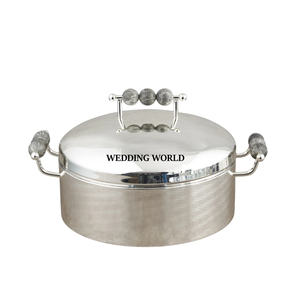 Serveur de nourriture en acier inoxydable dernière arrivée fait à la main Designer Casserole mariage et événement fournitures alimentaires chauffe-aliments en métal - Product Image 4