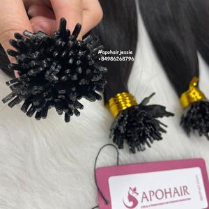 ผมต่อแบบตรงติดหนังกำพร้าไม่พันกัน100% เป็นมัดผมมนุษย์เคราตินดิบผมทรงแบน - Product Image 6
